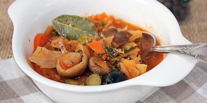 Рецепт солянки с шампиньонами