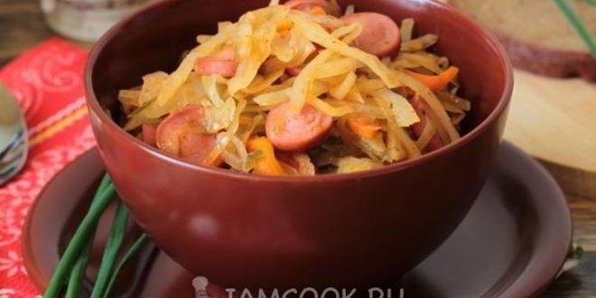 Рецепт солянки с сосиской