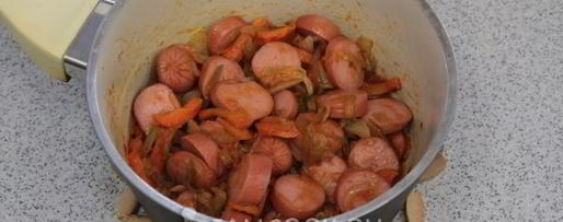 Шаг 6: солянки с сосиской