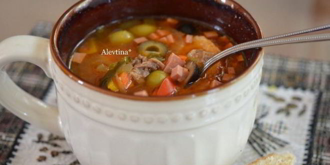 Рецепт солянки со сладким перцем