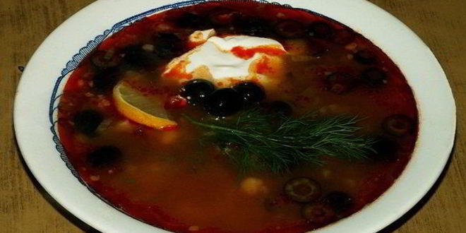 Рецепт солянки со свиными ребрышками