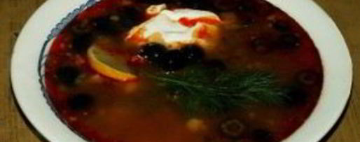 Шаг 8: солянки со свиными ребрышками