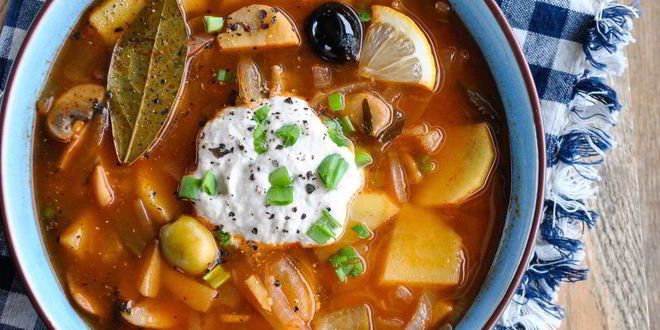 Рецепт супа грибная солянка