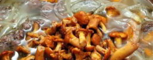 Шаг 6: супа из грибов лисичек