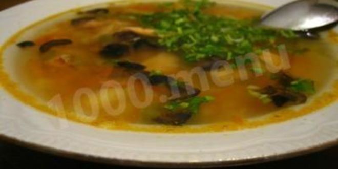 Рецепт супа из креветок и кальмаров