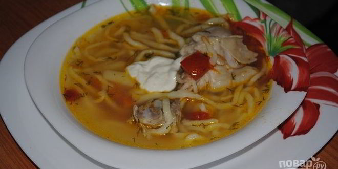 Рецепт супа из лапши