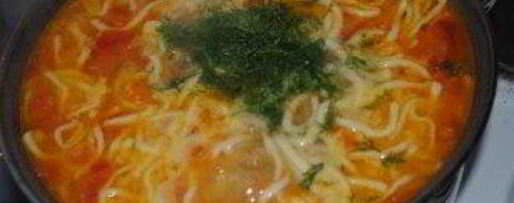 Шаг 6: супа из лапши