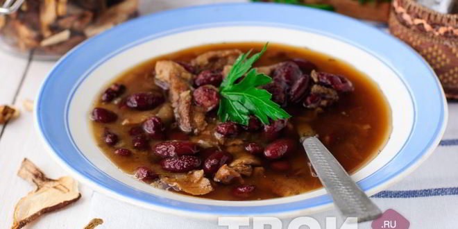 Рецепт супа из сушеных грибов