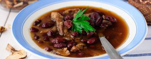 Шаг 7: супа из сушеных грибов