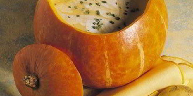 Рецепт супа из тыквы и сыра грюйер