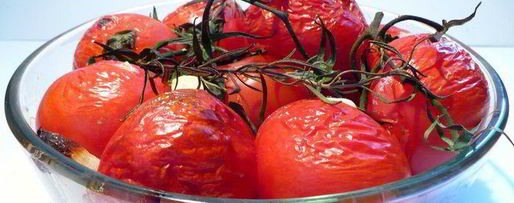 Шаг 1: супа из запеченных томатов с луком-бальзамик и копченым хлебом