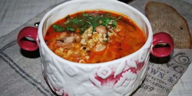 Рецепт густого супа харчо с айвой