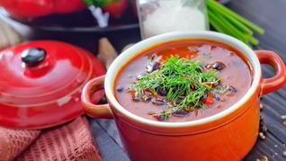 Рецепт Харчо с фасолью и грибами