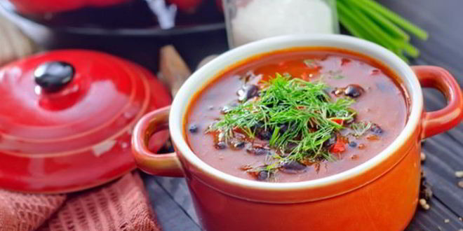 Рецепт харчо с фасолью и грибами