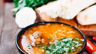 Рецепт Харчо с кинзой и лимонным соком