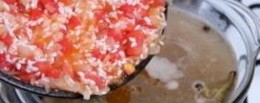 Шаг 7: харчо с рисом