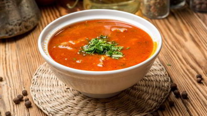 Рецепт Куриного супа харчо с картошкой и рисом