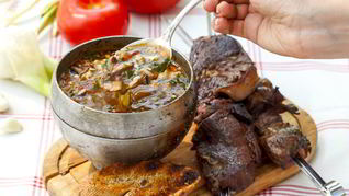 Рецепт Шашлыка из барашка и походный харчо