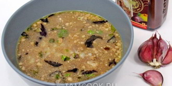 Рецепт супа харчо из говядины в мультиварке