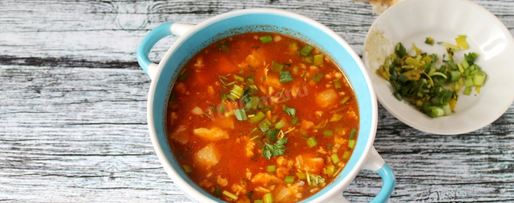 Шаг 10: супа харчо из свинины с рисом