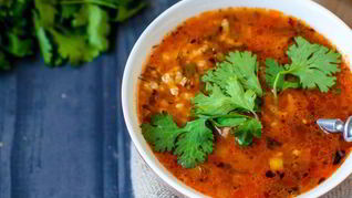 Рецепт Супа Харчо с айвой и фасолью