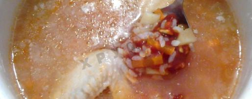 Шаг 10: супа харчо с картошкой рисом и курицей