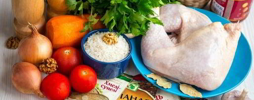 Шаг 1: супа харчо с курицей и рисом