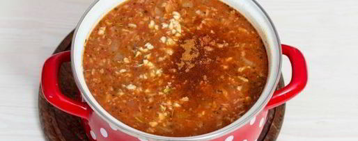 Шаг 16: супа харчо с курицей и рисом