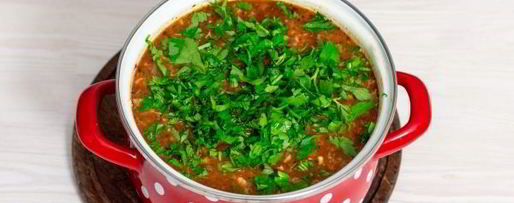 Шаг 17: супа харчо с курицей и рисом