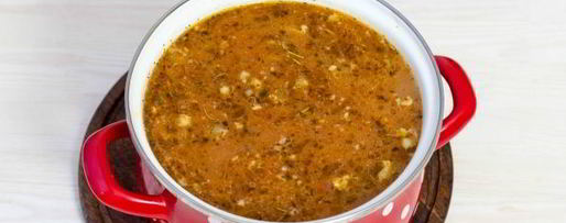 Шаг 14: супа харчо с курицей и рисом