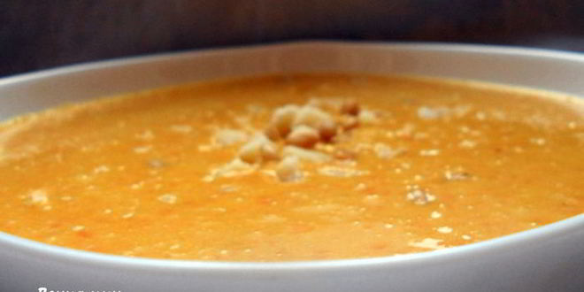 Рецепт чечевично-морковного суп-пюре с имбирем