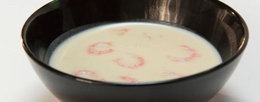 Шаг 4: фасолевого супа-пюре с креветками