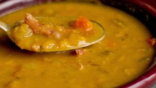 Рецепт Горохового супа-пюре с оливками