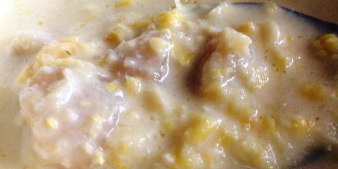 Рецепт кукурузного супа-пюре с гребешками