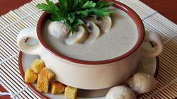 Рецепт Молочного супа-пюре с шампиньонами