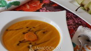 Рецепт Морковного супа-пюре с грушей