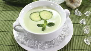 Рецепт Огуречного супа-пюре