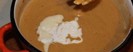 Шаг 4: пикантного супа-пюре из красной чечевицы