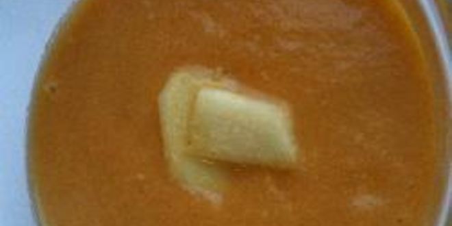 Рецепт простого морковного супа-пюре с имбирем