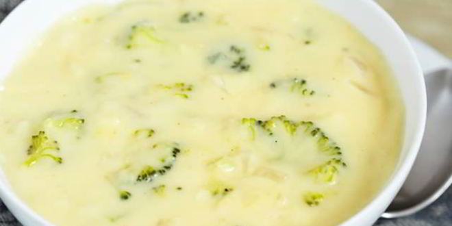 Рецепт супа-пюре из брокколи и сыра