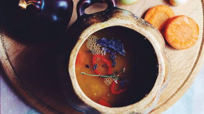 Рецепт Супа-пюре из чечевицы со сладким перцем