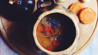 Рецепт Супа-пюре из чечевицы со сладким перцем