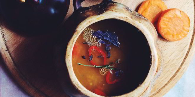 Рецепт супа-пюре из чечевицы со сладким перцем