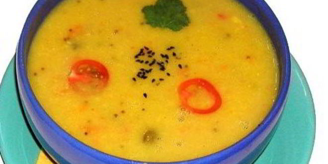 Рецепт супа-пюре из чечевицы со сладким перцем