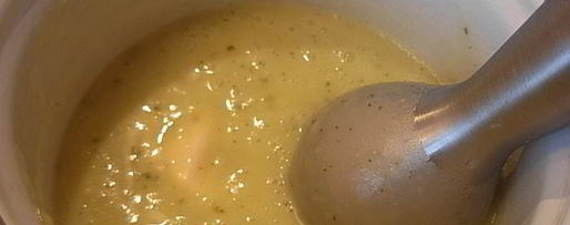 Шаг 2: супа-пюре из кабачка с творожным кремом