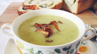 Рецепт Супа-пюре из кабачков с грибами