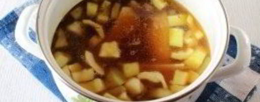 Шаг 1: супа-пюре из кабачков с грибами