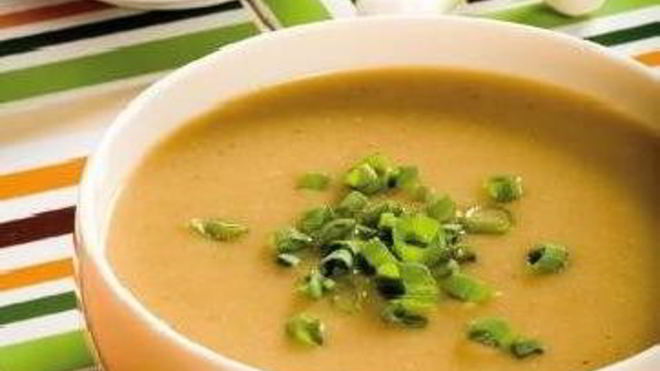 Рецепт Супа-пюре из картофеля с грибами и зеленым луком