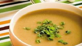 Рецепт Супа-пюре из картофеля с грибами и зеленым луком