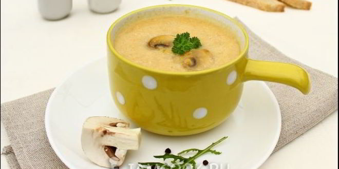 Рецепт супа-пюре из курицы и шампиньонов